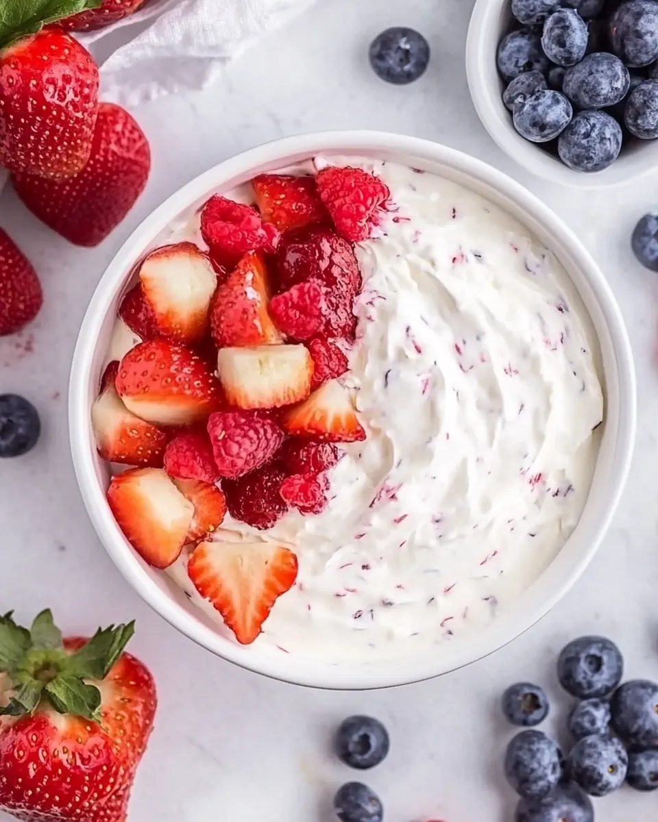 Quick Easy Cream Cheese Fruit Dip (Made In 10 Minutes!) recipe photo