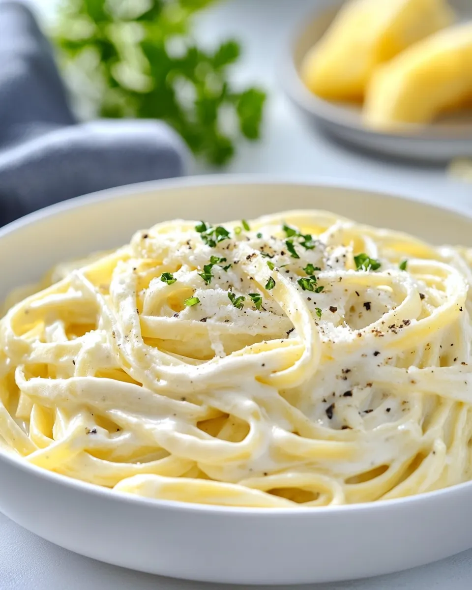 Tasty Easy Fettuccine Alfredo dish photo