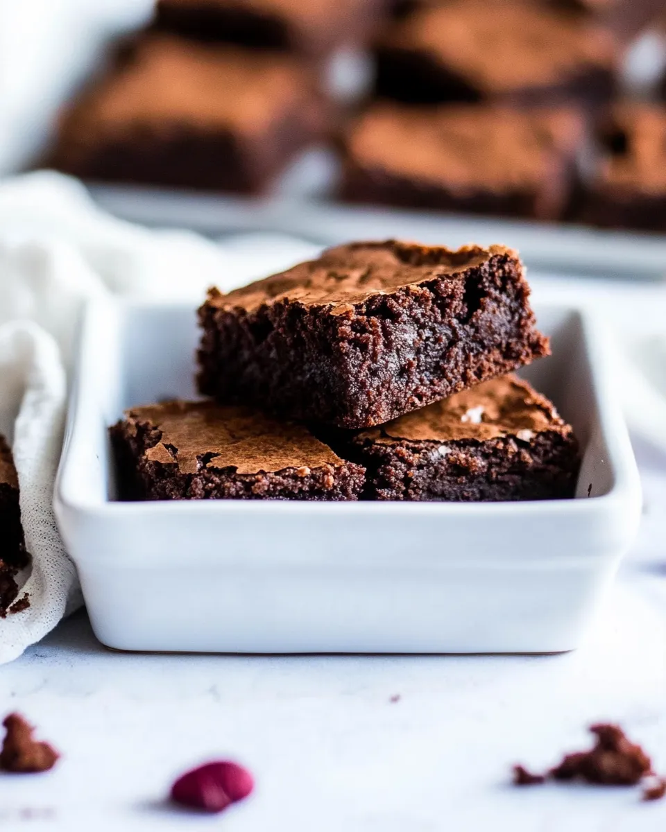 Homemade Easy Gluten-Free Dairy-Free Brownies photo