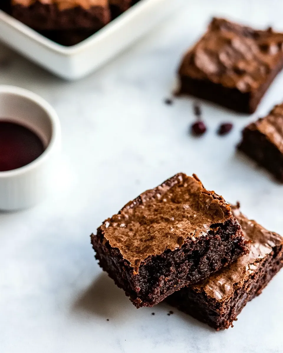 Delicious Easy Gluten-Free Dairy-Free Brownies shot