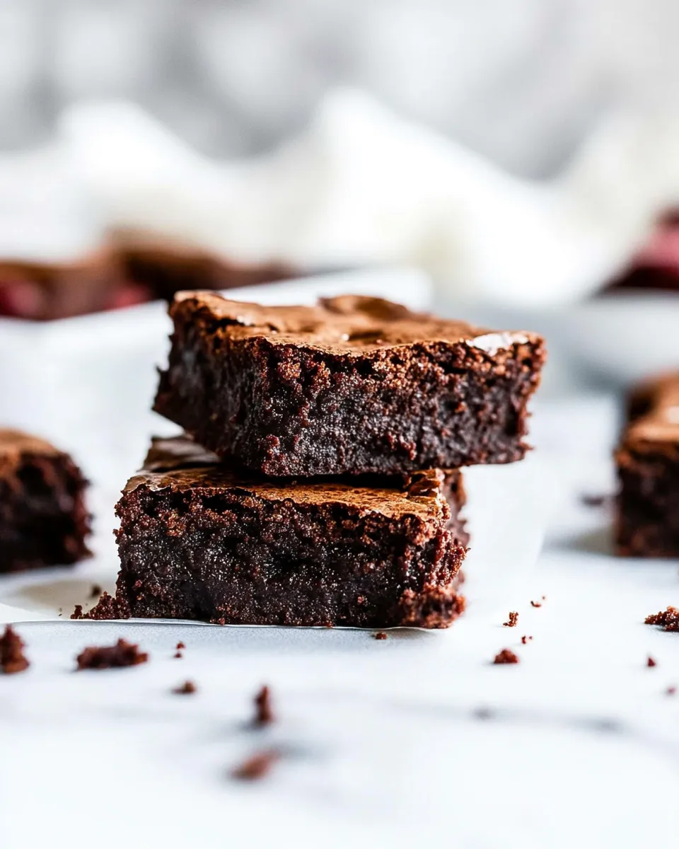 Quick Easy Gluten-Free Dairy-Free Brownies recipe photo