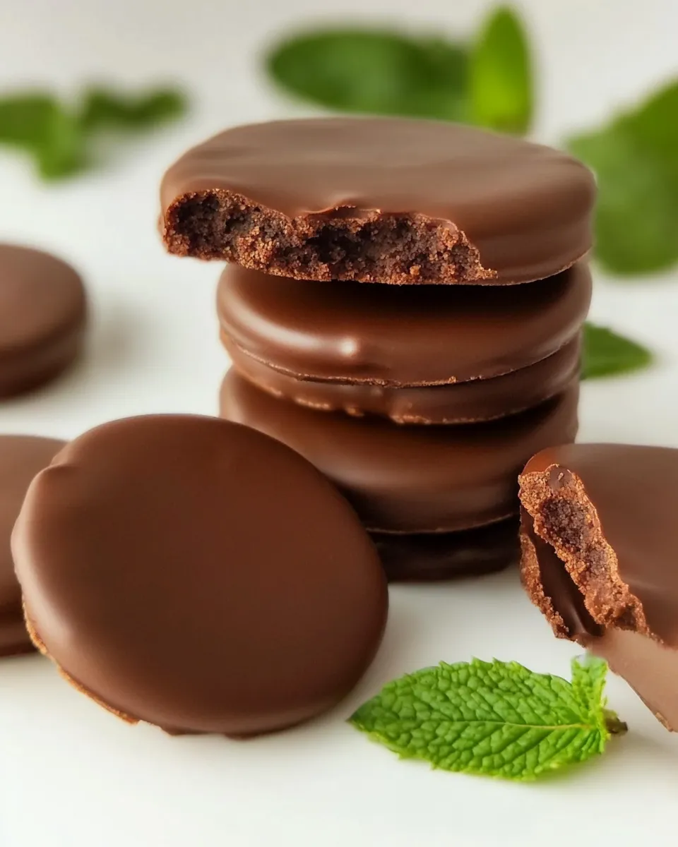 Classic Easy Homemade Thin Mint Cookies image