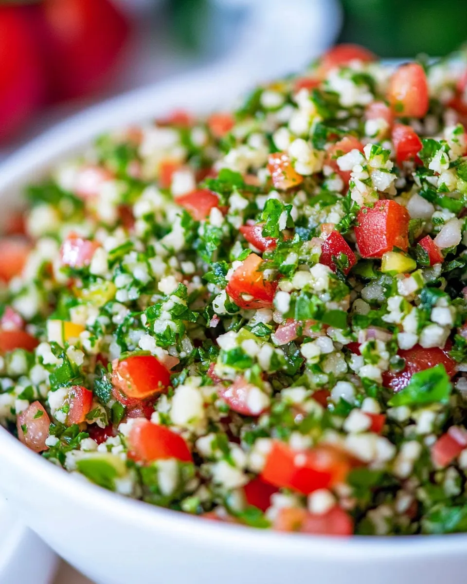 Delicious Easy Lebanese Tabbouleh Recipe shot