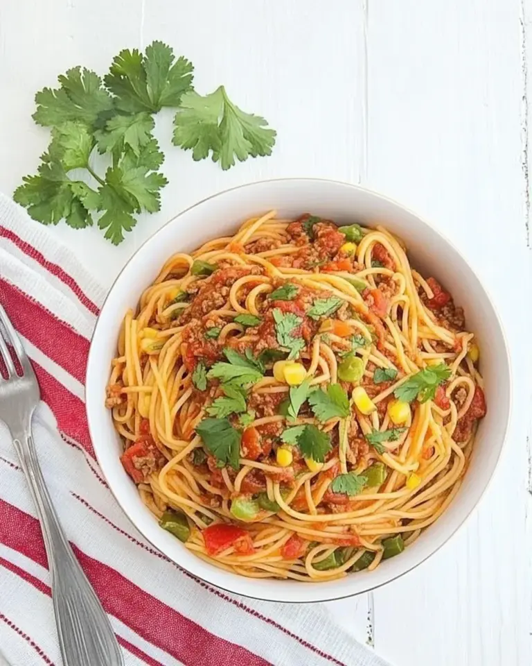 Homemade Easy Mexican Spaghetti Recipe photo