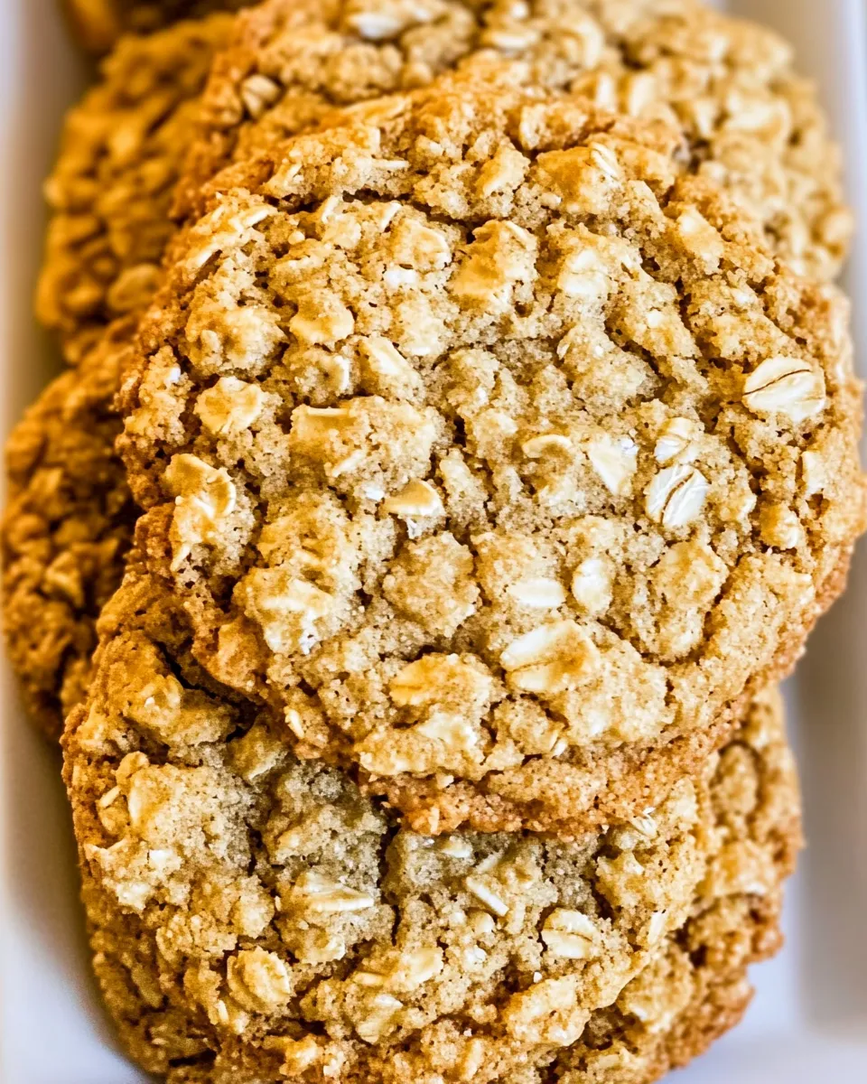 Classic Easy Peanut Butter Oatmeal Cookies image