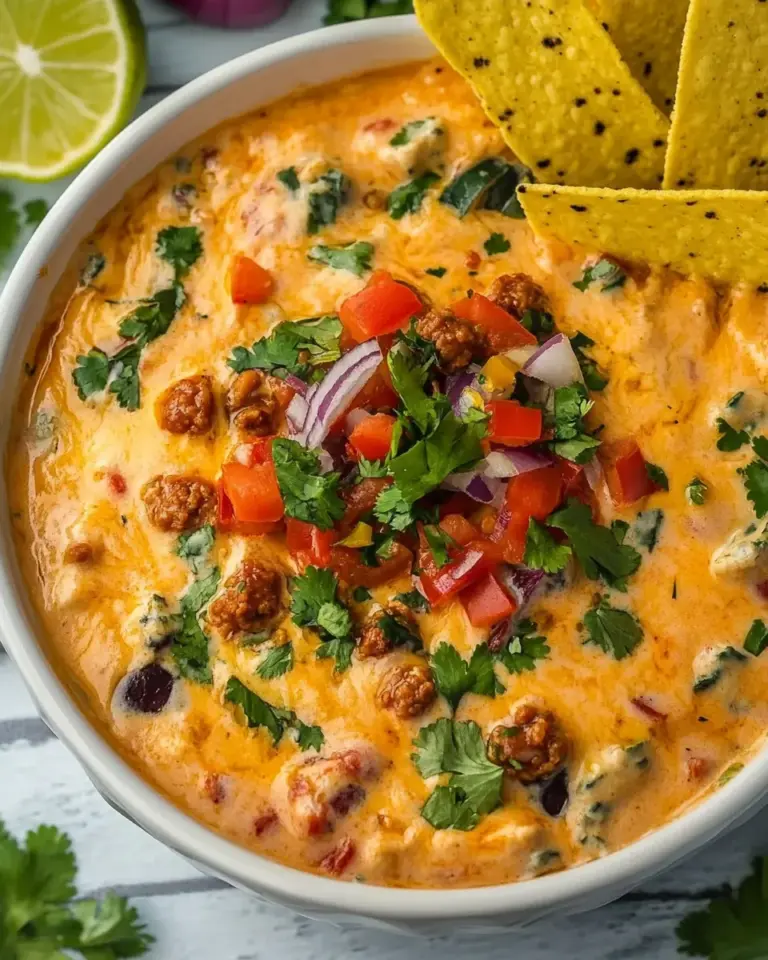 Homemade Easy Queso Blanco Dip with Chorizo recipe photo