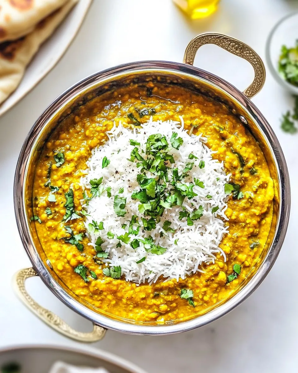 Quick Easy Red Lentil Dal shot