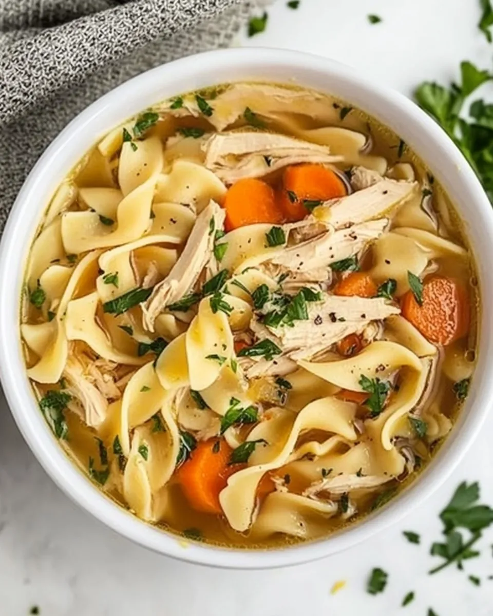 Classic Easy Rotisserie Chicken Noodle Soup image