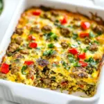 Homemade Easy Sausage and Veggie Egg Casserole photo