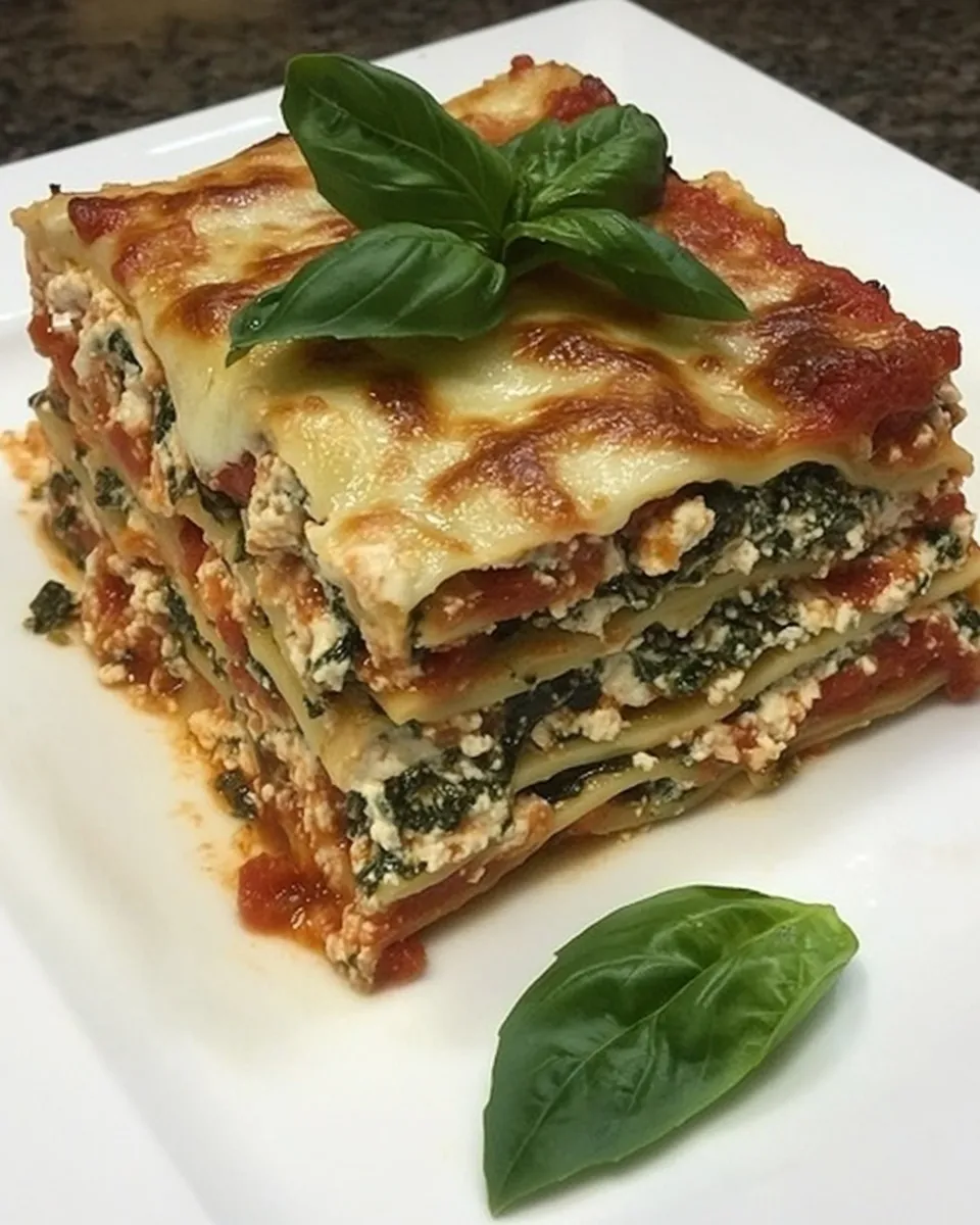 Delicious Easy Spinach Lasagna recipe photo