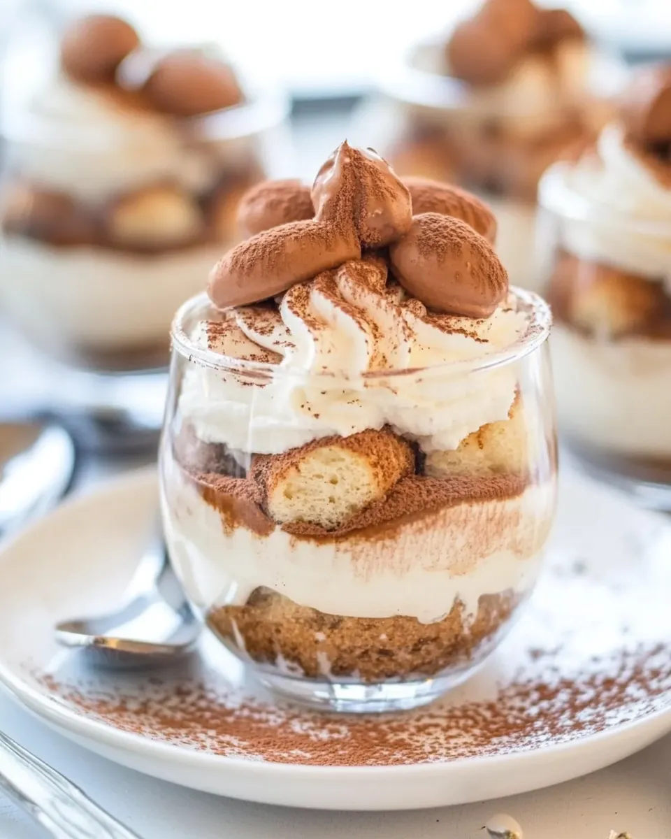Quick Easy Tiramisu Cups shot
