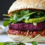 Homemade Easy Vegan Beet Burger photo