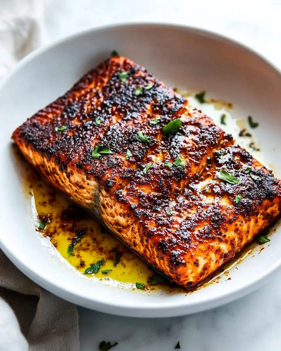 Delicious Easy and Amazing Blackened Salmon recipe photo