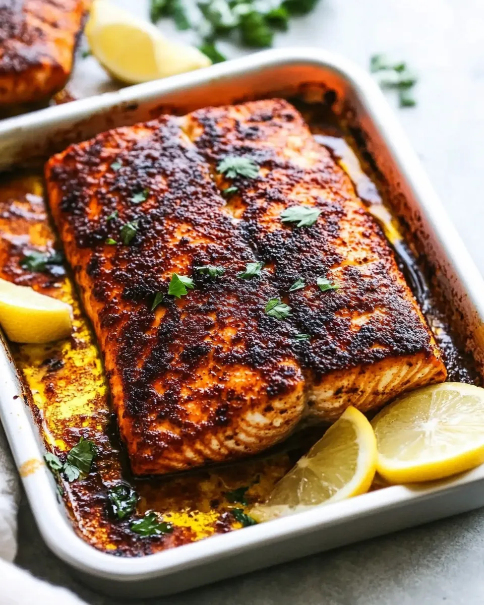 Quick Easy and Amazing Blackened Salmon shot