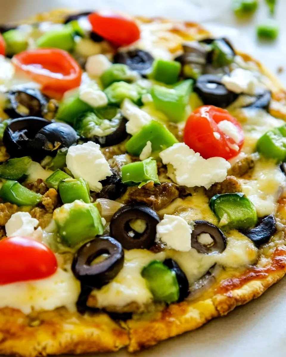 Homemade Egg-Crust Vegetarian Breakfast Pizza photo