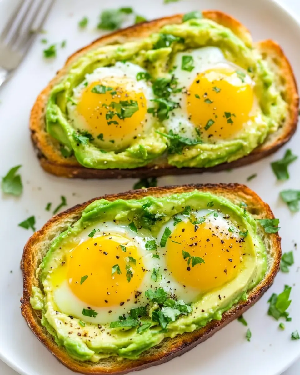 Homemade Egg-In-A-Hole Avocado Toast photo