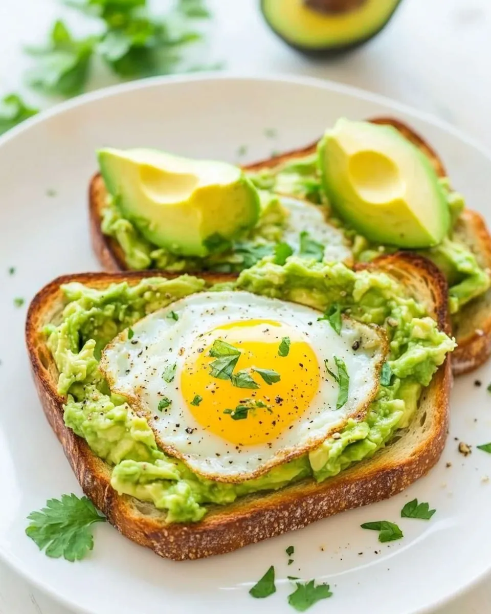 Delicious Egg-In-A-Hole Avocado Toast shot