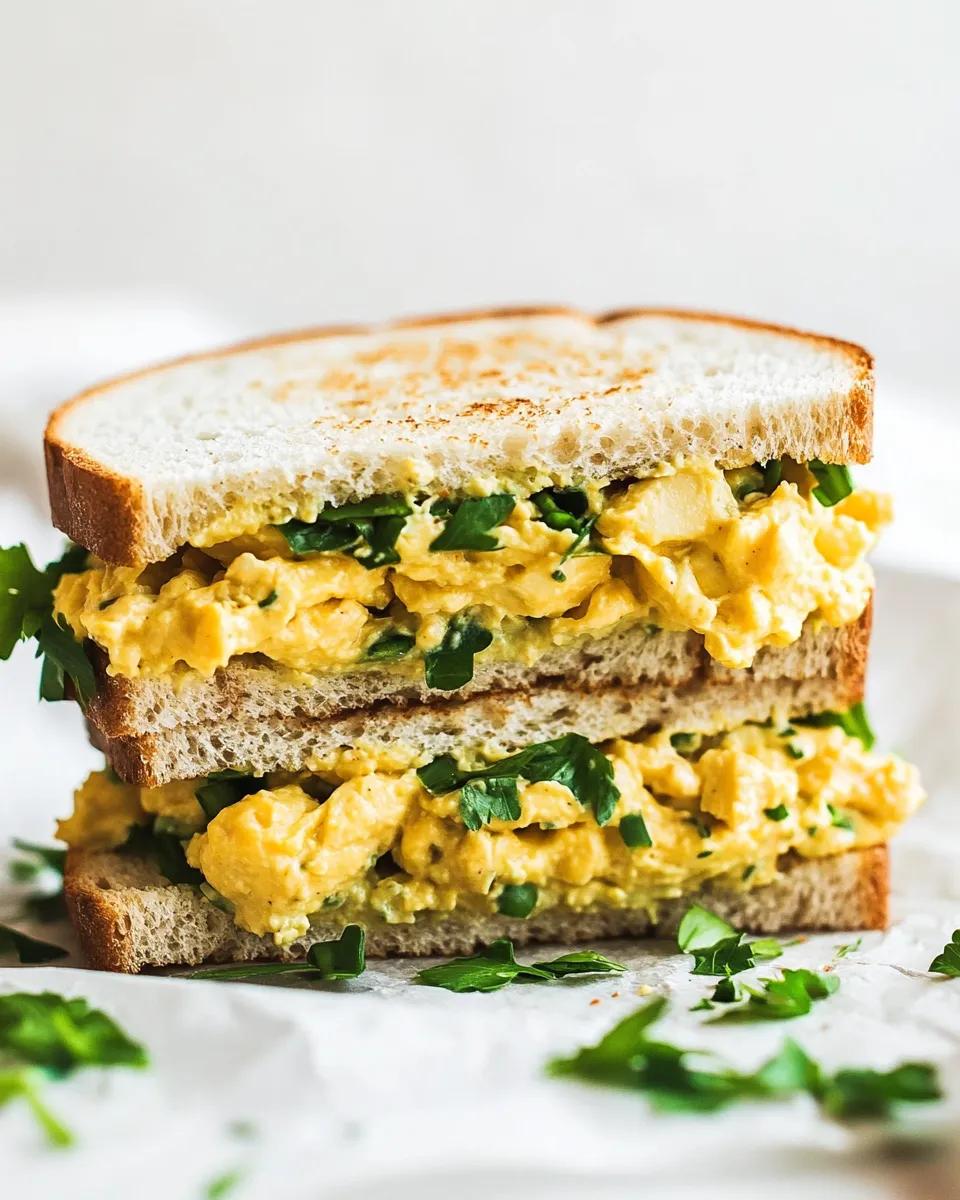 Easy Egg Salad Sandwich Recipe shot