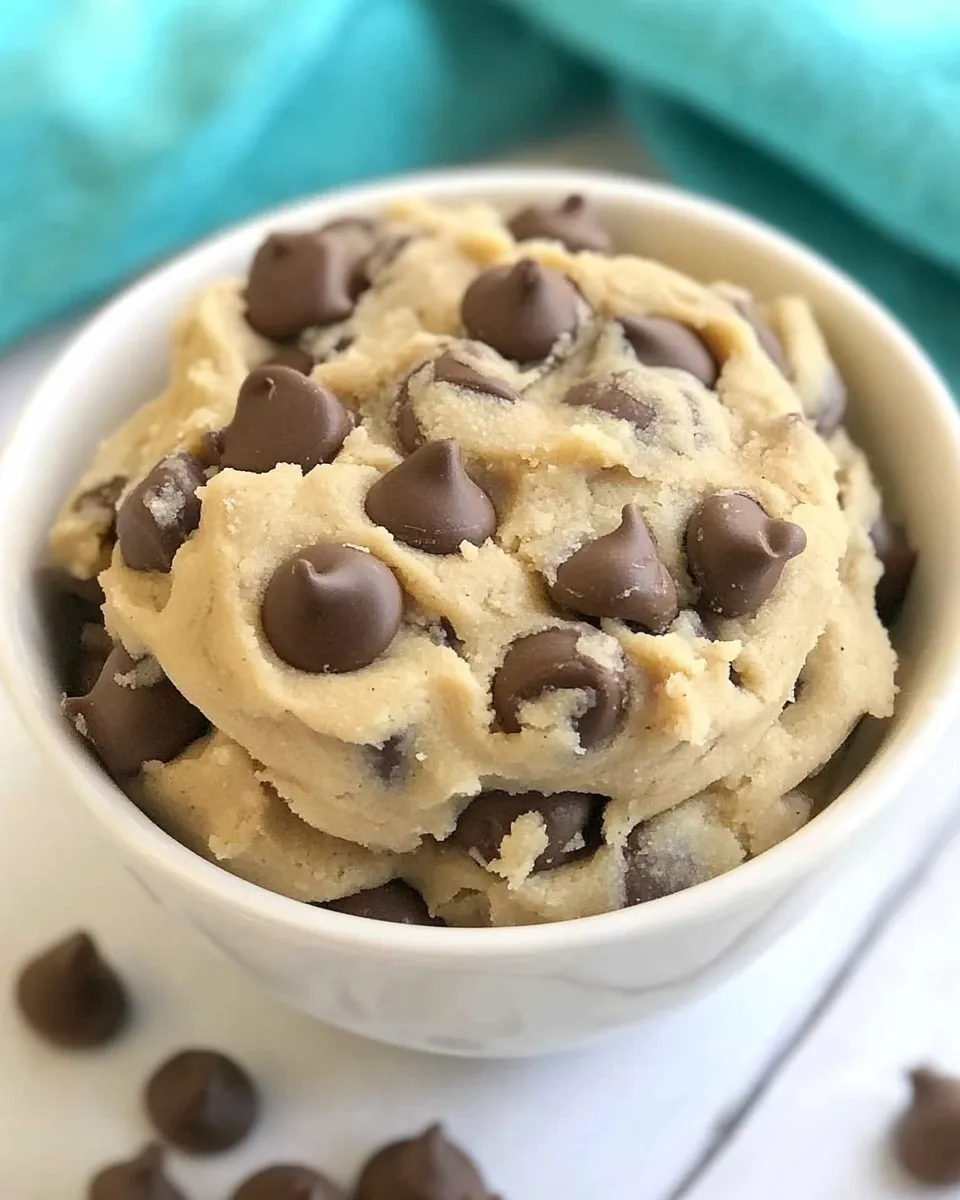 Classic Eggless Cookie Dough food shot