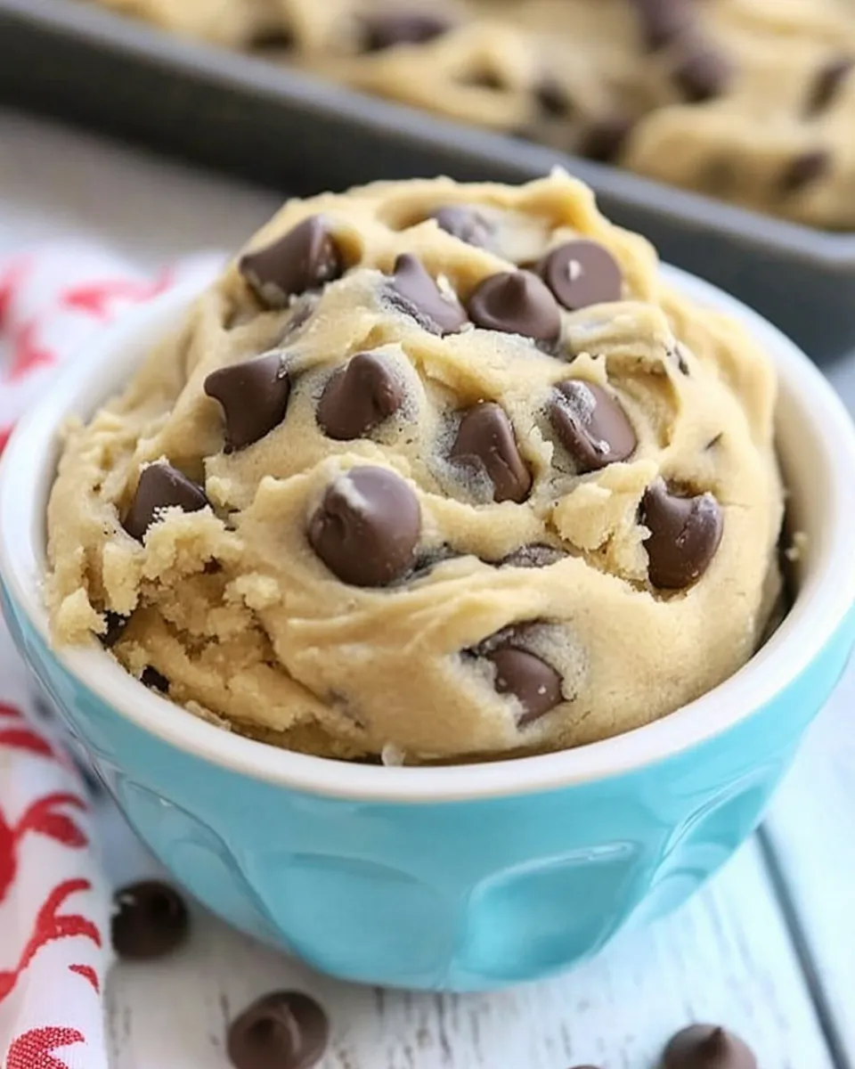 Easy Eggless Cookie Dough dish photo