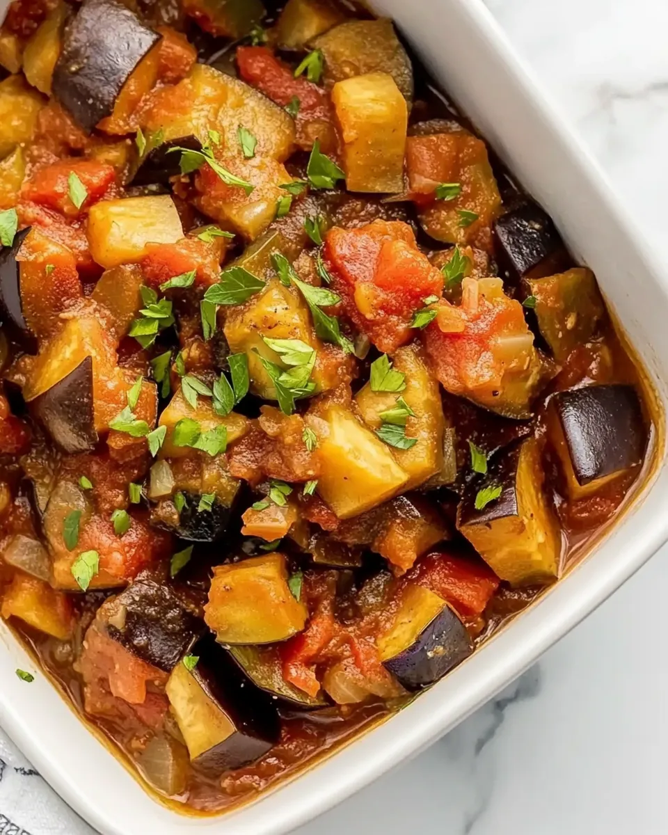 Easy Eggplant Stew food shot