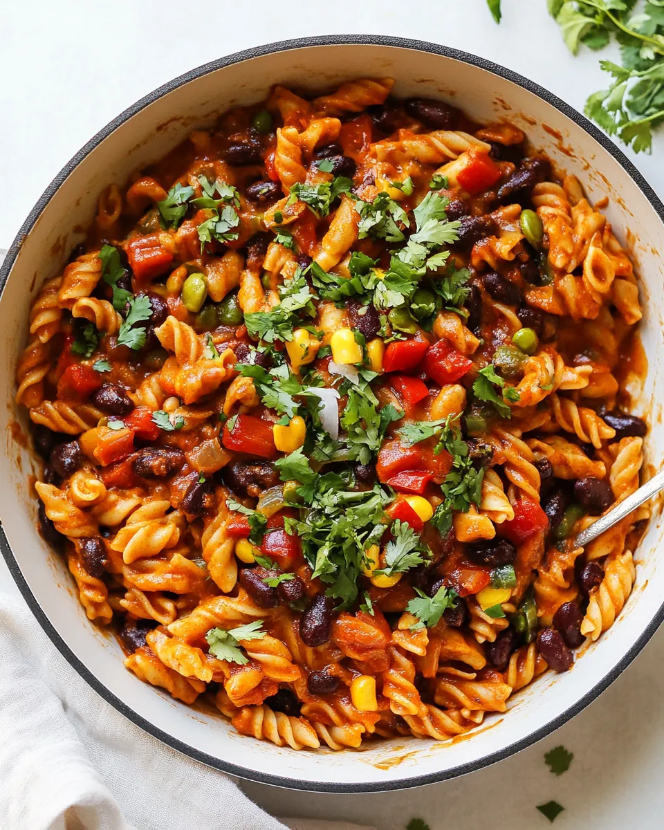 Delicious Enchilada Pasta (ONE Skillet!) dish photo