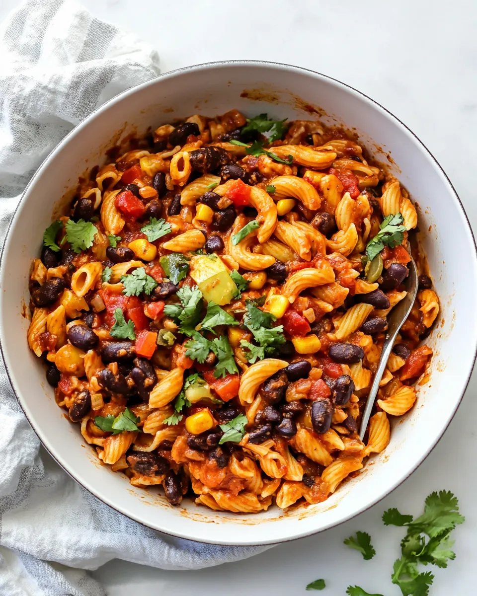 Quick Enchilada Pasta (ONE Skillet!) image