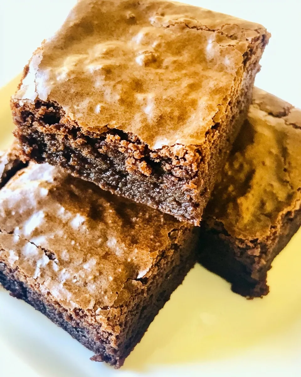Easy Fat Witch Brownies food shot