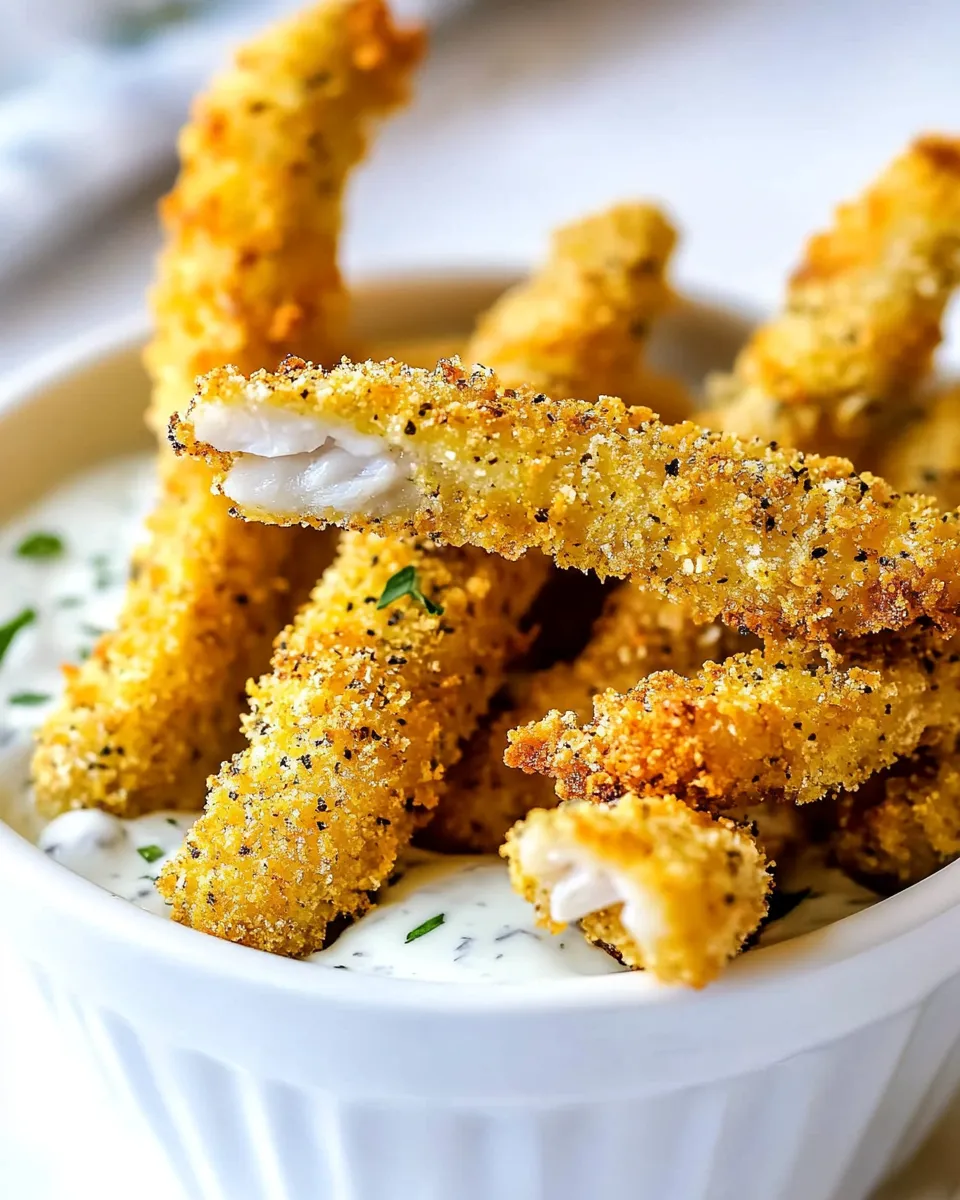 Delicious Fish Sticks (Crispy Oven, Air Fryer or Fried) shot