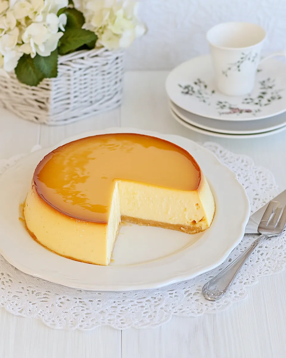 Classic Flan de Queso y Pia (Pineapple Cream Cheese Flan) image
