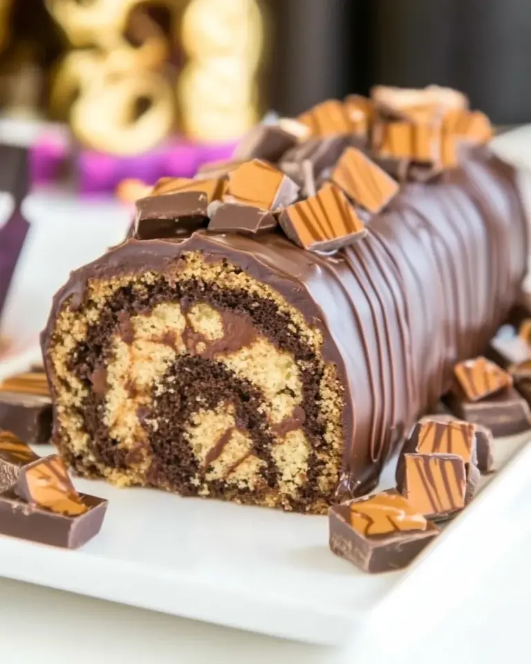 Homemade Flourless Reeses Chocolate Cake Roll photo