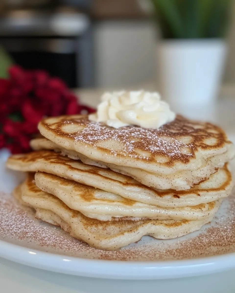 Delicious Fluffy Cinnamon Pancakes (Coconut Flour) image