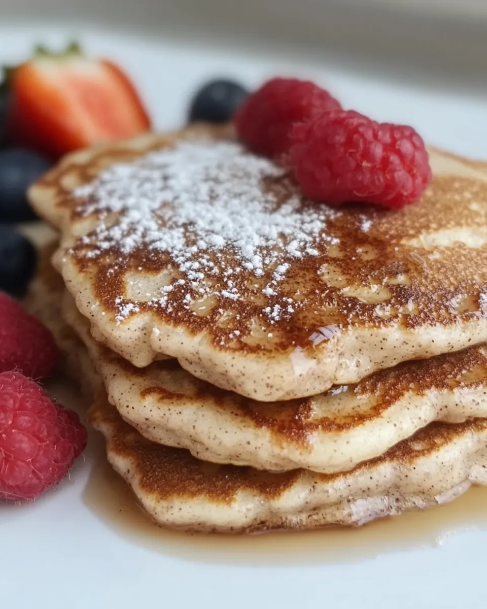 Healthy Fluffy Cinnamon Pancakes (Coconut Flour) shot