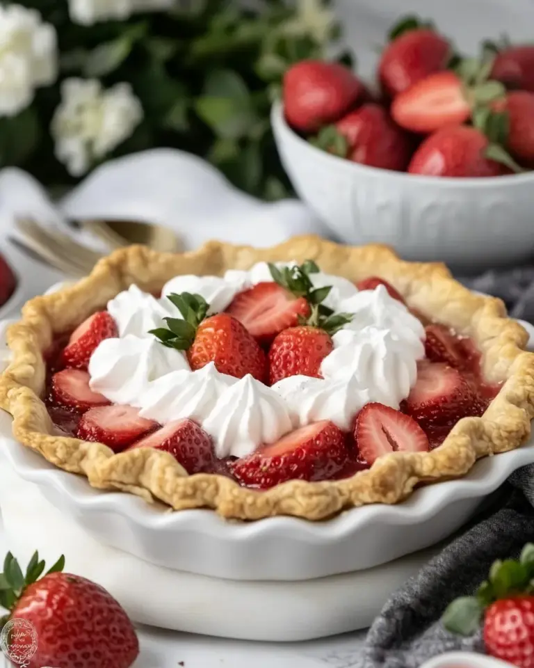 Homemade Fresh Strawberry Pie Recipe photo