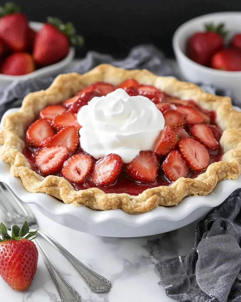Classic Fresh Strawberry Pie Recipe image
