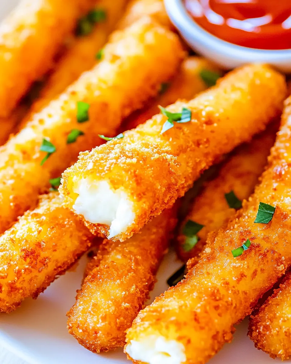 Classic Fried Mozzarella Cheese Sticks image