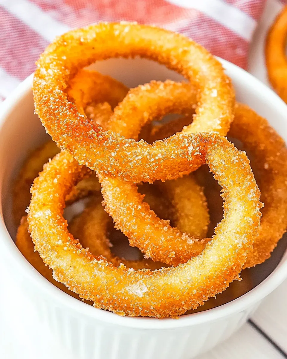 Quick Frozen Onion Rings In The Air Fryer recipe photo