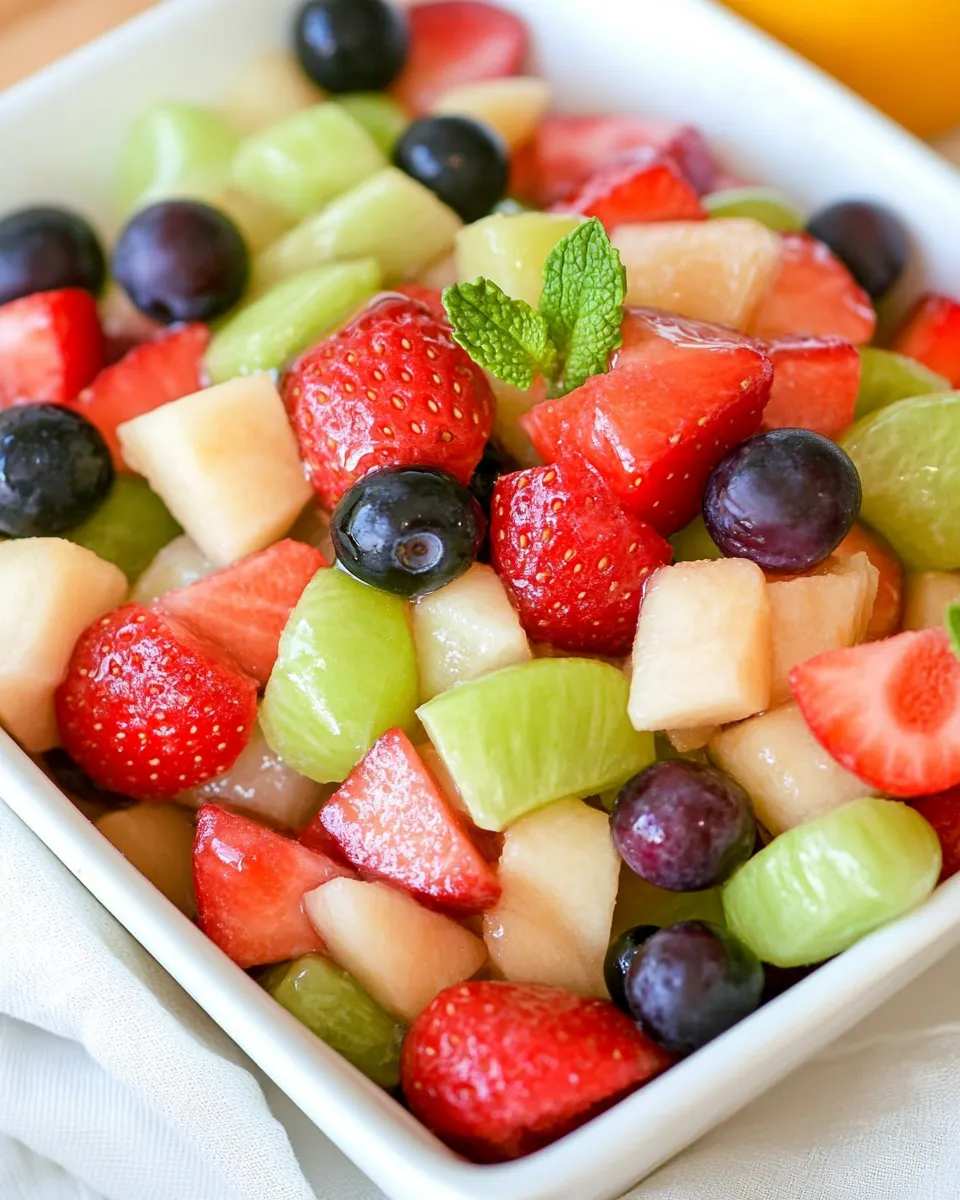 Delicious Fruit Salad with a Citrus and Honey Syrup picture