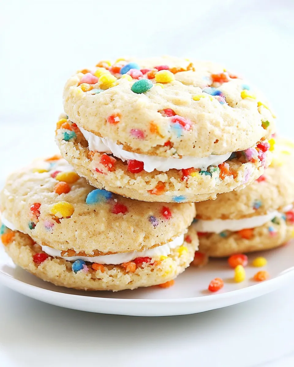 Tasty Fruity Pebbles Whoopie Pies dish photo