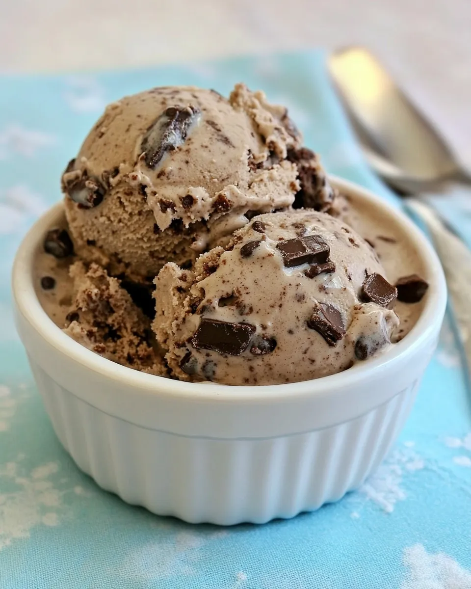 Homemade Fudge Brownie Ice Cream no machine recipe photo