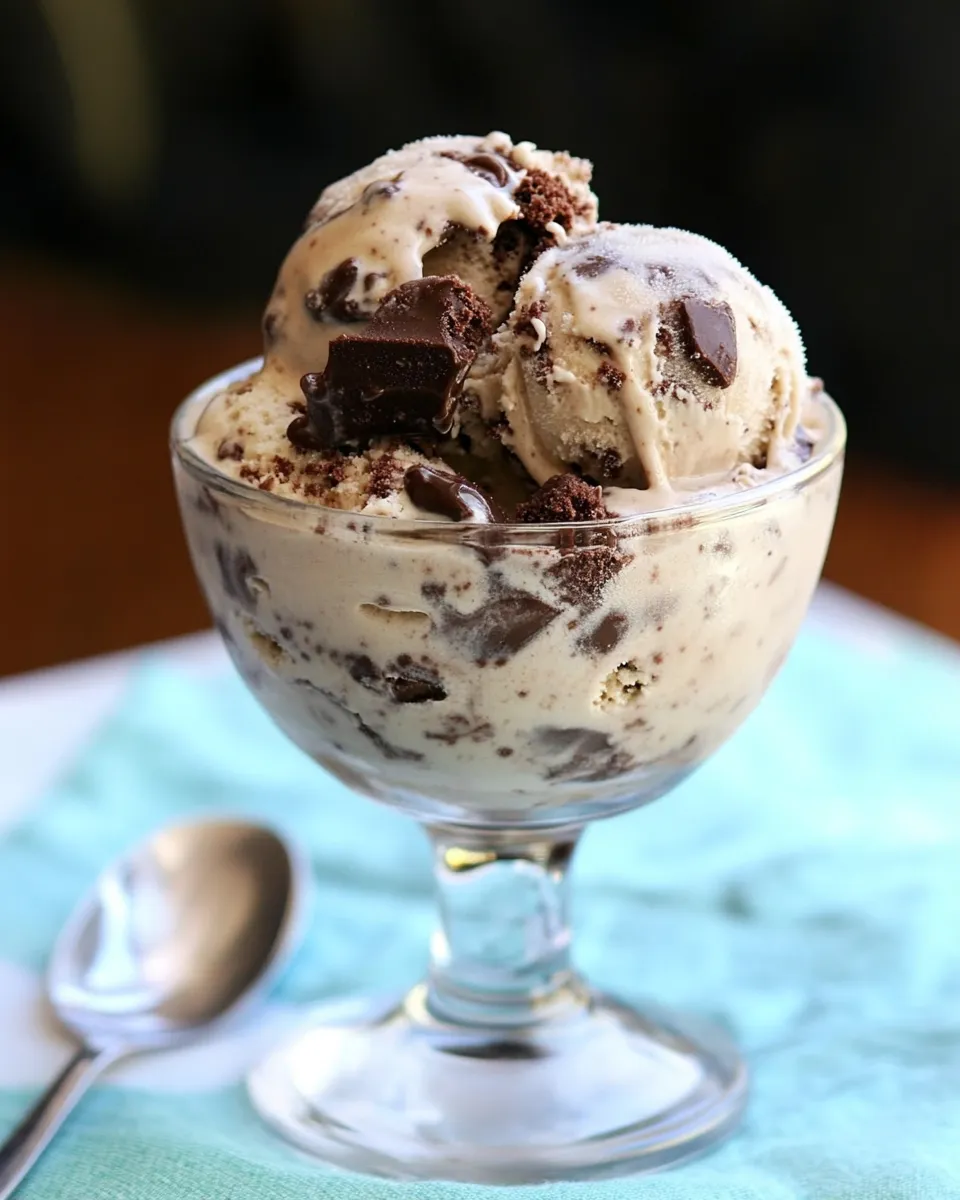 Classic Fudge Brownie Ice Cream no machine image
