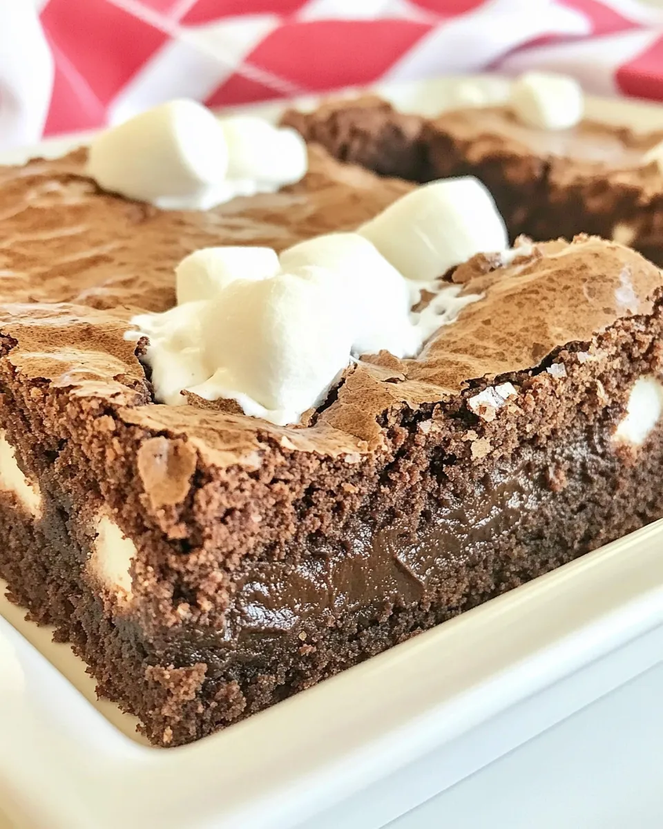 Homemade Fudgy Marshmallow Brownies photo
