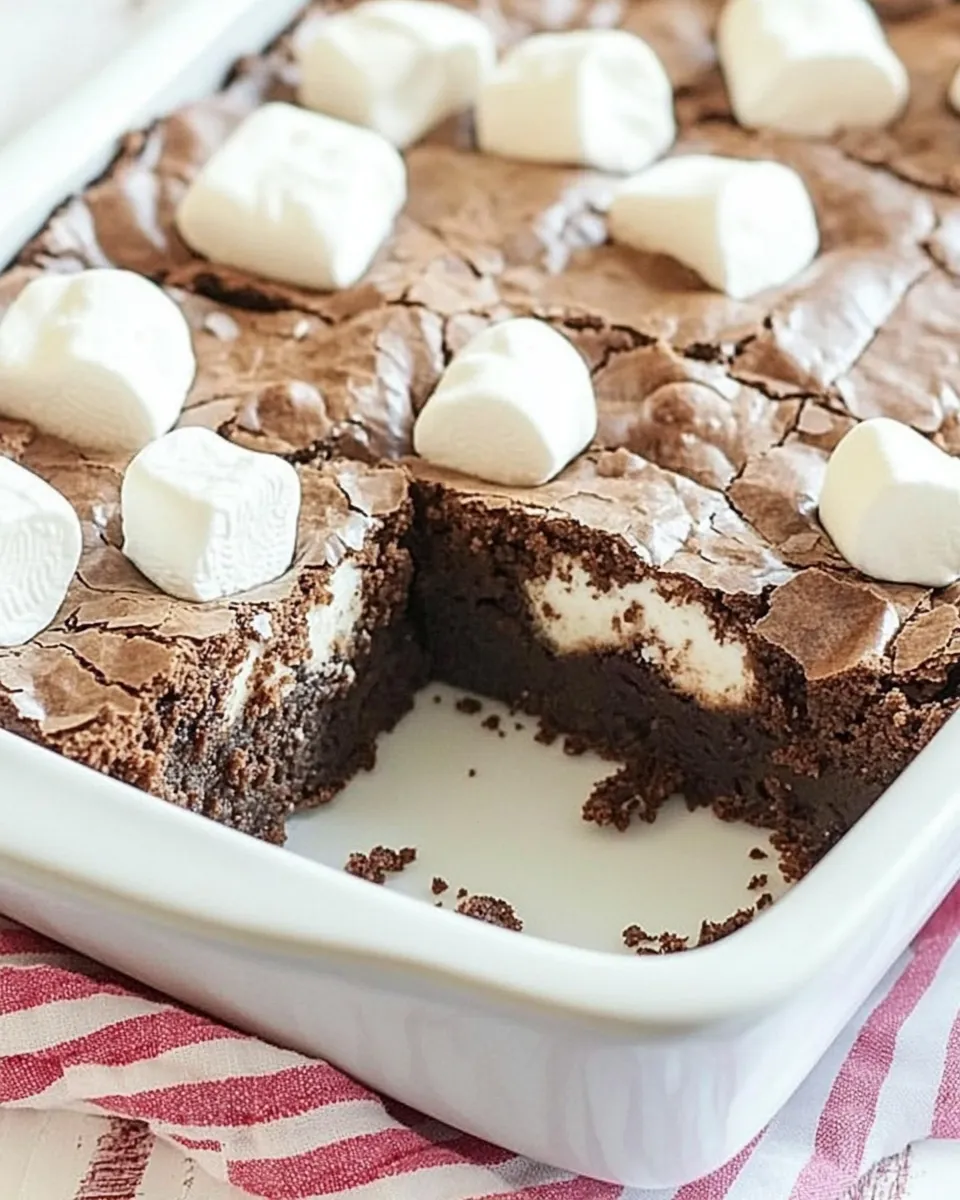 Easy Fudgy Marshmallow Brownies recipe photo