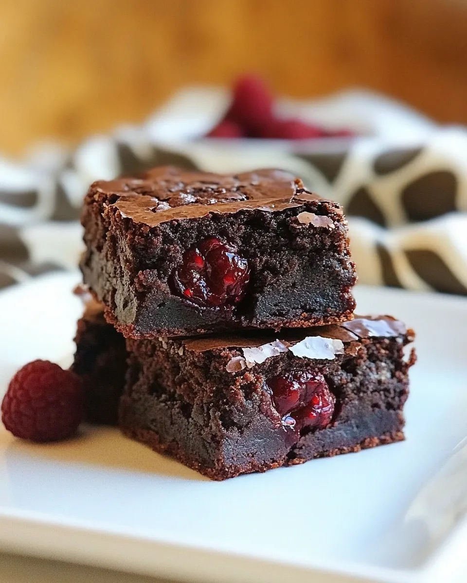Easy Fudgy Raspberry Brownies photo