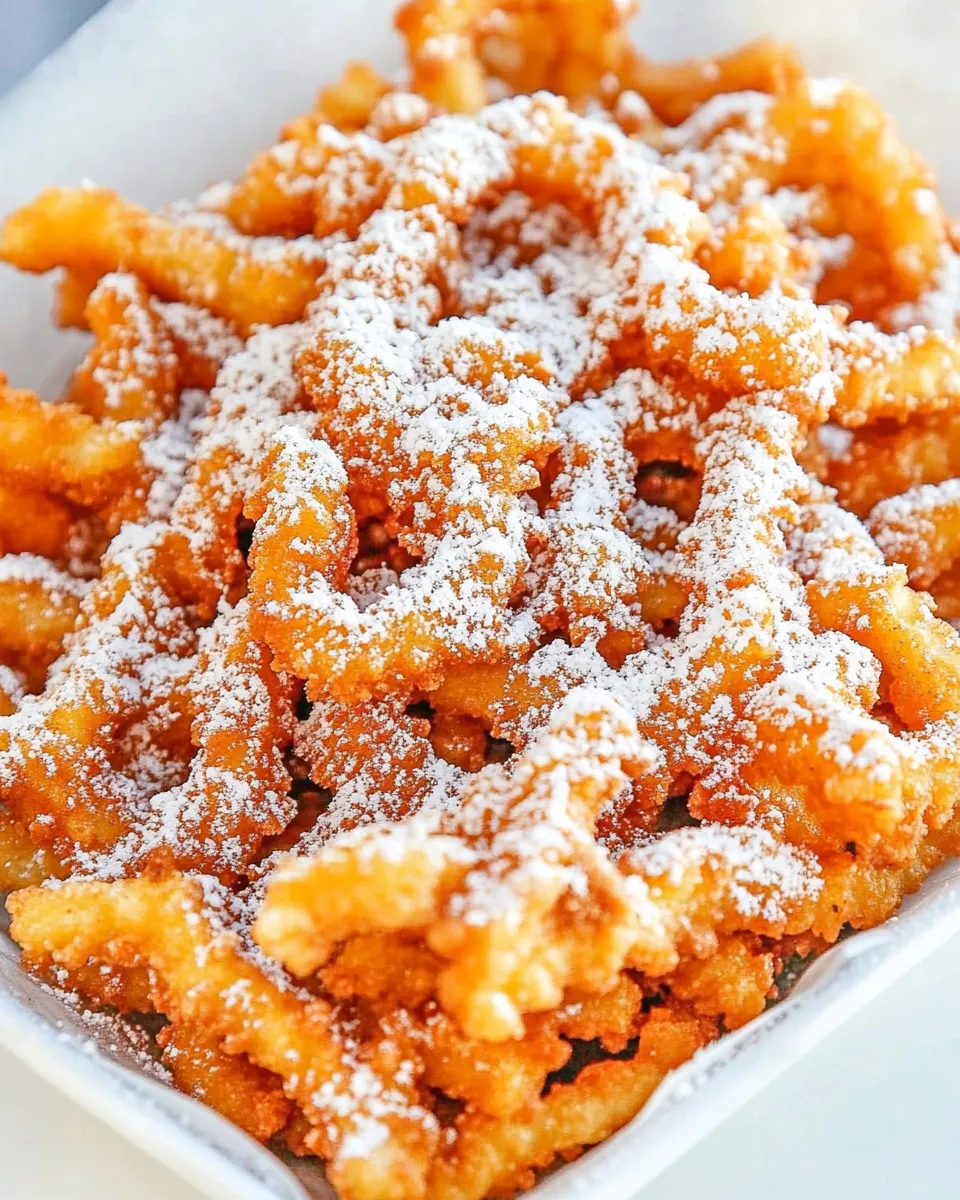 Easy Funnel Cake Fries Easy Copycat Recipe (Fair Food at Home) recipe photo