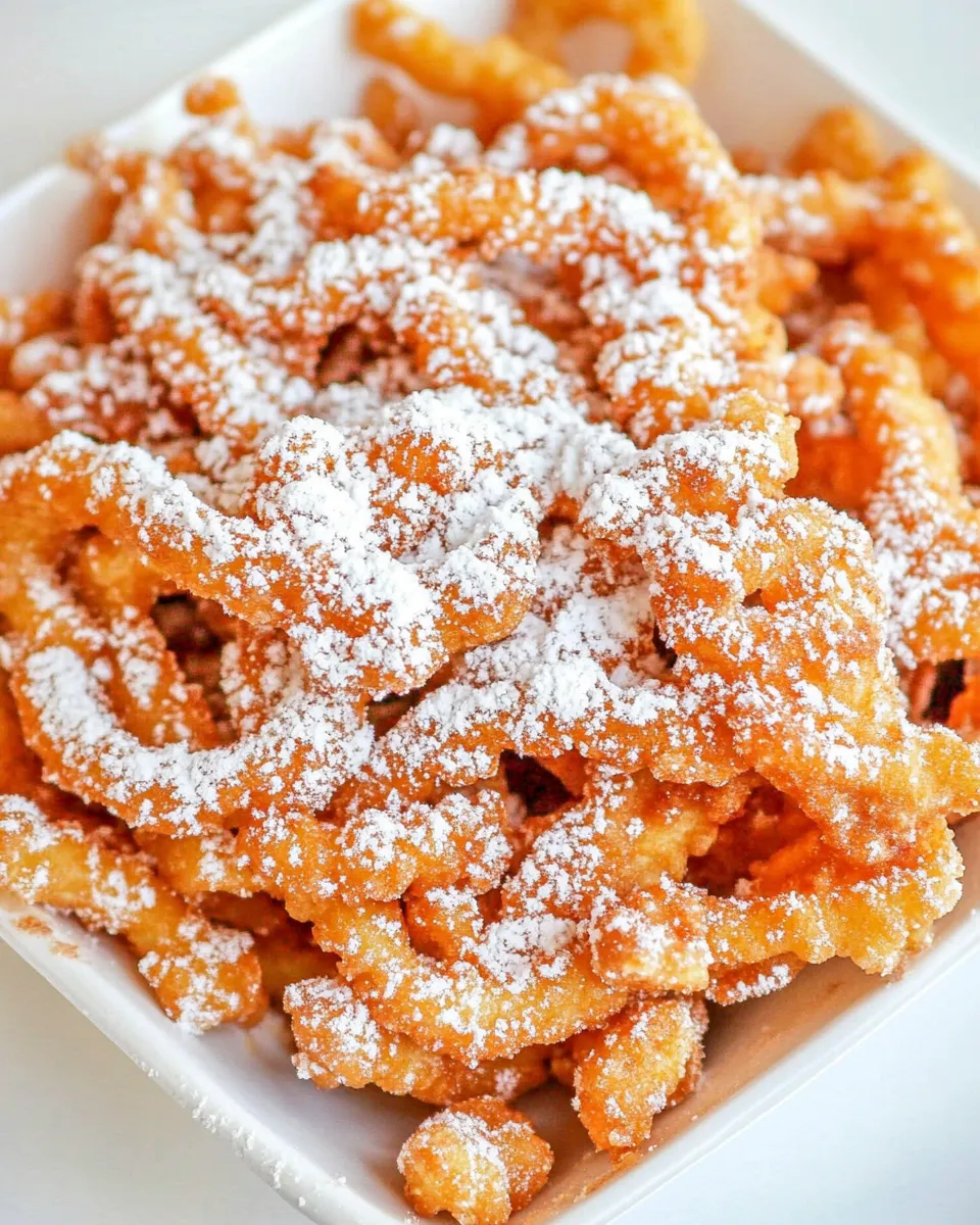 Delicious Funnel Cake Fries Easy Copycat Recipe (Fair Food at Home) shot
