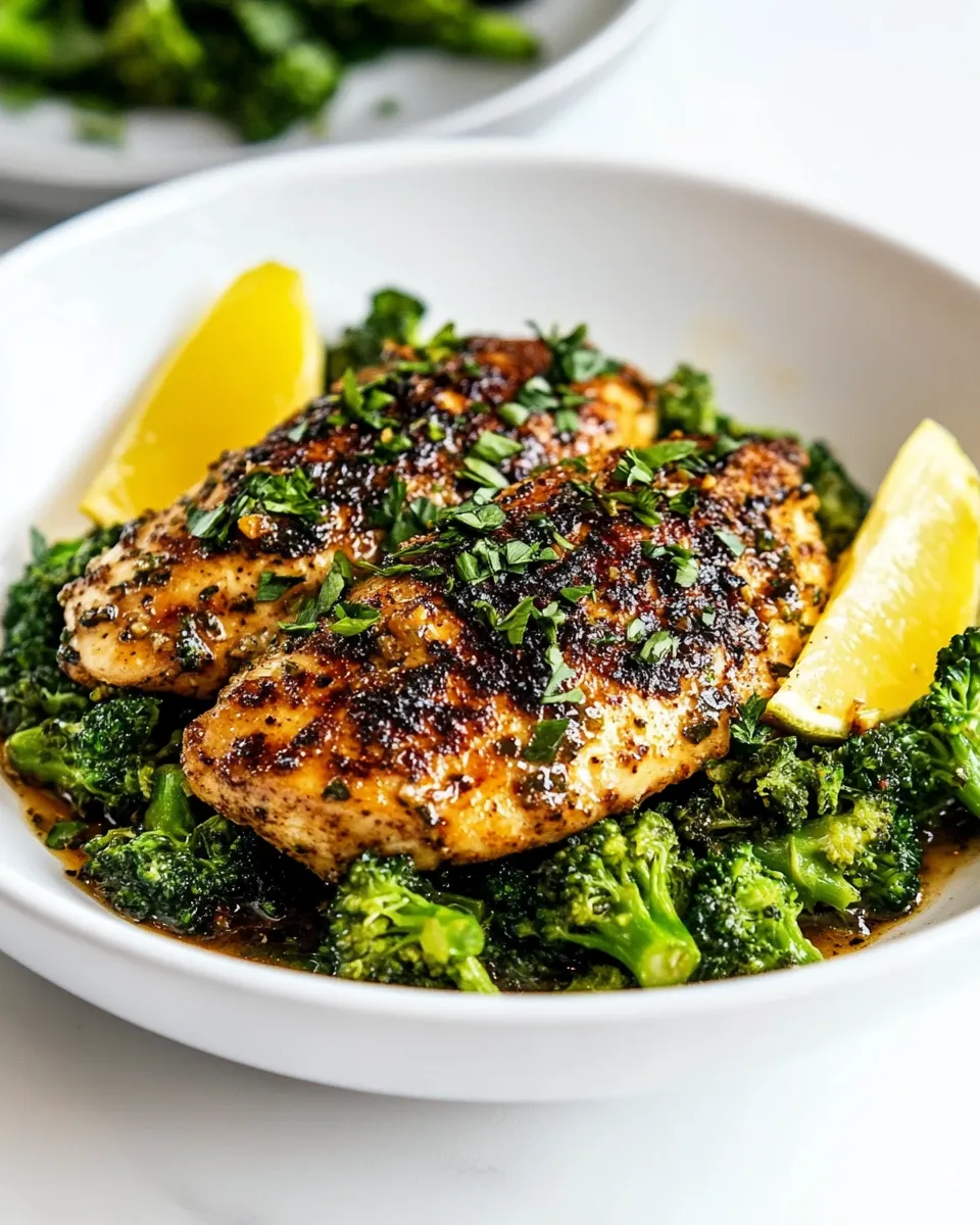 Quick Garlic Butter Chicken & Broccoli (20 Minutes!) image