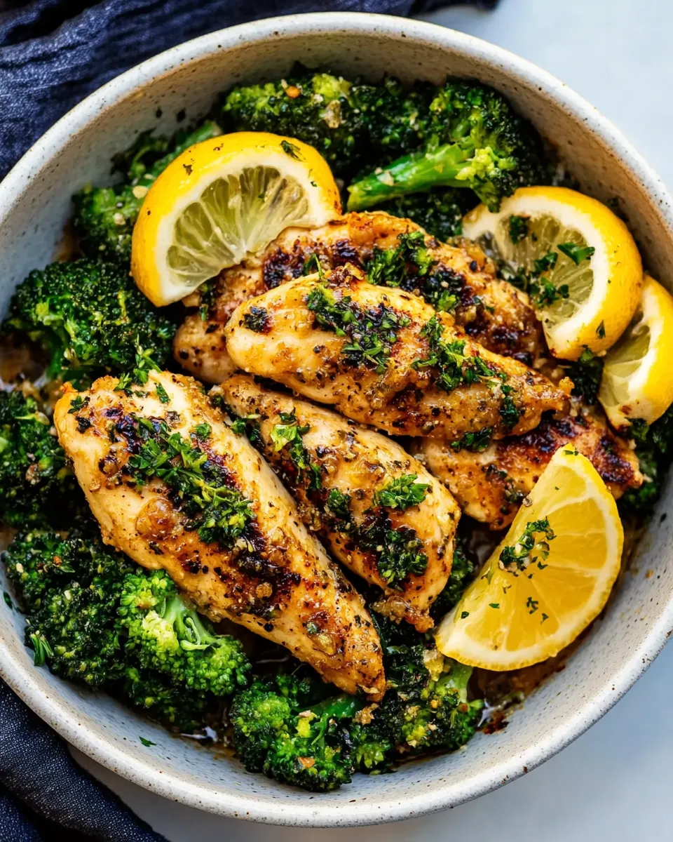 Delicious Garlic Butter Chicken & Broccoli (20 Minutes!) recipe photo