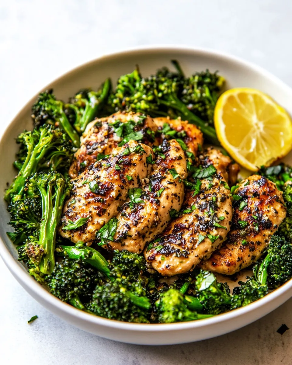 Savory Garlic Butter Chicken & Broccoli (20 Minutes!) shot
