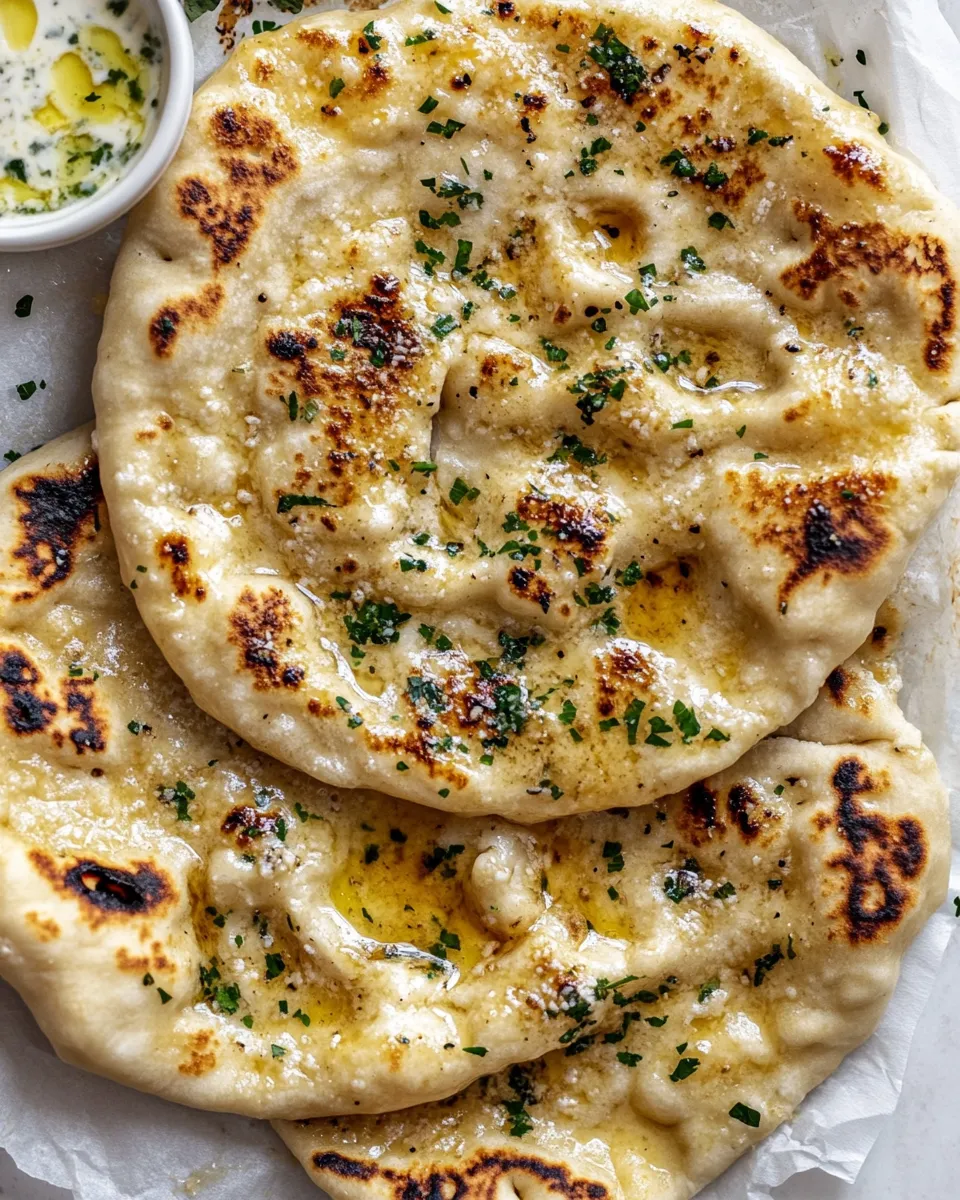 Classic Garlic Butter Naan. (aka, what you should make in your quarantine kitchen this weekend!) image